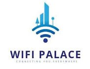 WiFi Palace logo with Dubai skyline and WiFi signal icon