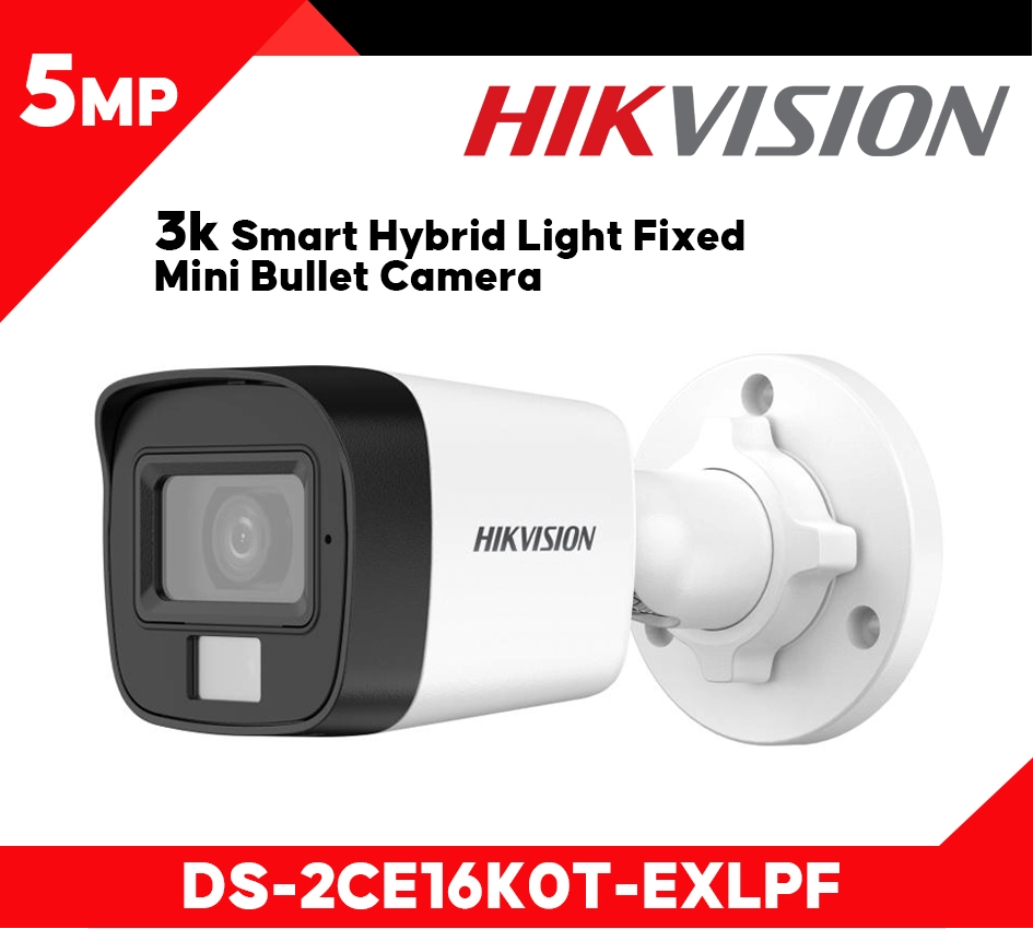 Hikvision Outdoor Bullet CCTV Camera UAE DS-2CE16K0T-EXLPF