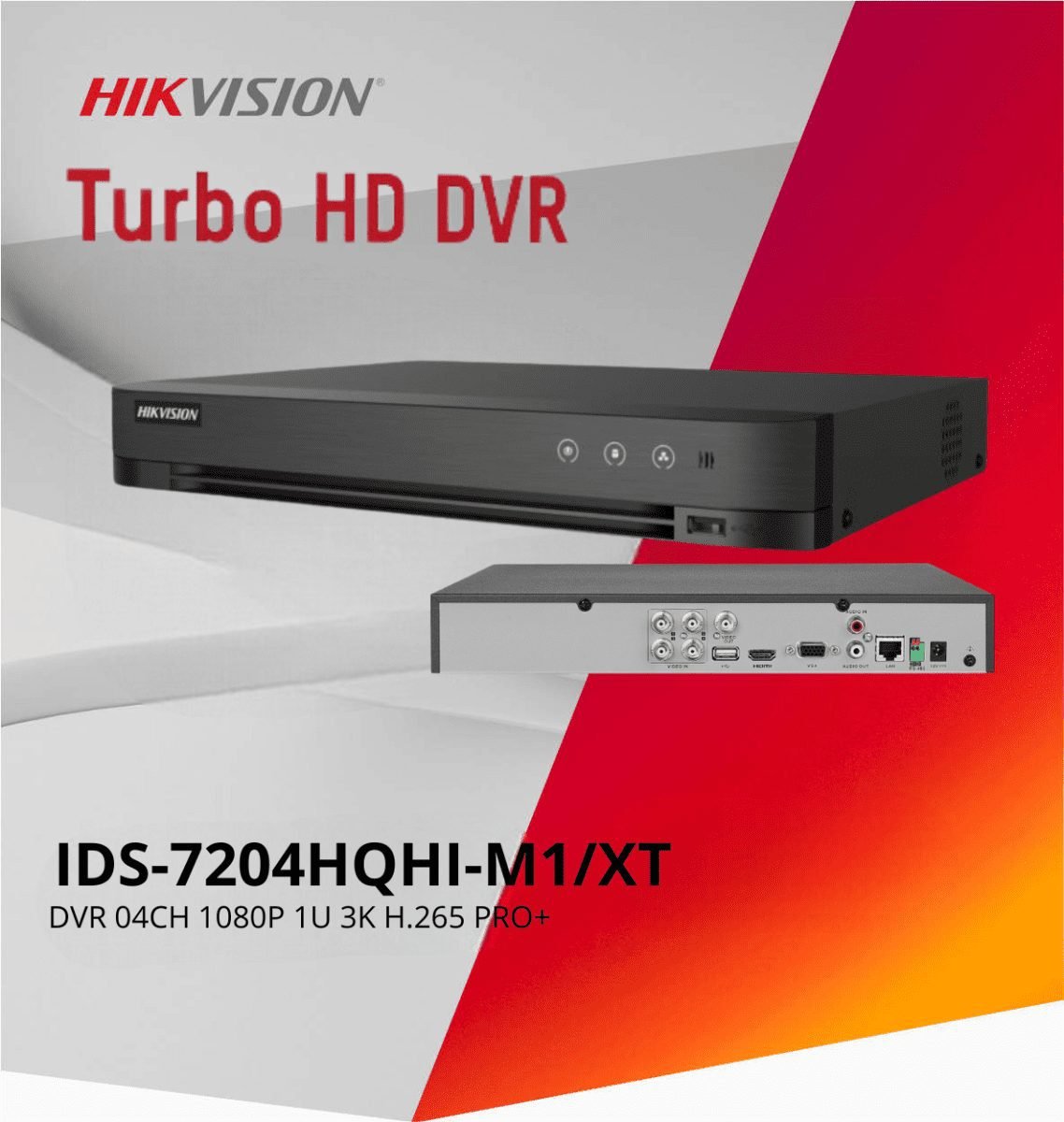 Hikvision DS-7204HQHI-M1/XT DVR UAE 4 Channel Turbo HD CCTV
