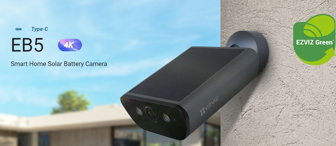 EZVIZ EB5 4K Solar Battery Camera – Smart WiFi Outdoor Security with Solar Power & 24/7 Monitoring - Image 2