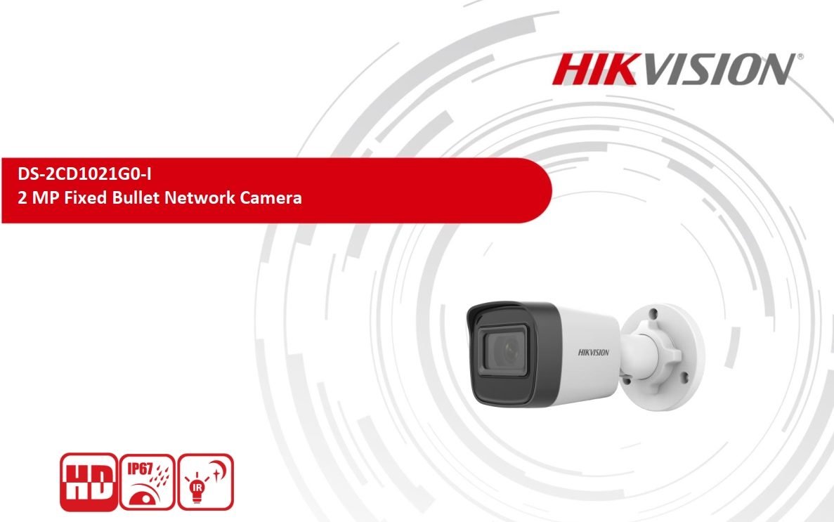 Hikvision DS-2CD1021G0-I 2MP IR Fixed Network Bullet Camera - Image 2