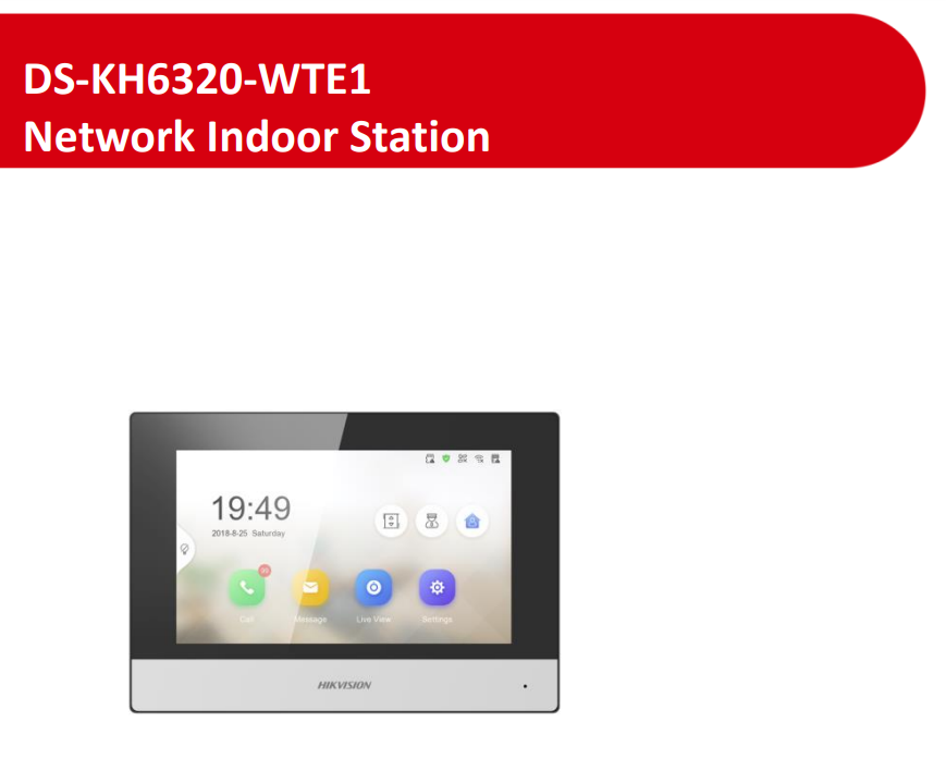Hikvision DS-KH6320-WTE1 Smart Video Intercom UAE – WiFi Indoor Monitor & Remote Doorbell System - Image 3