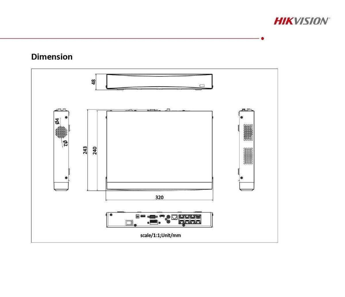 Hikvision DS-7608NXI-K1/8P(B) NVR UAE – 8 Channel PoE & AI Security Recorder