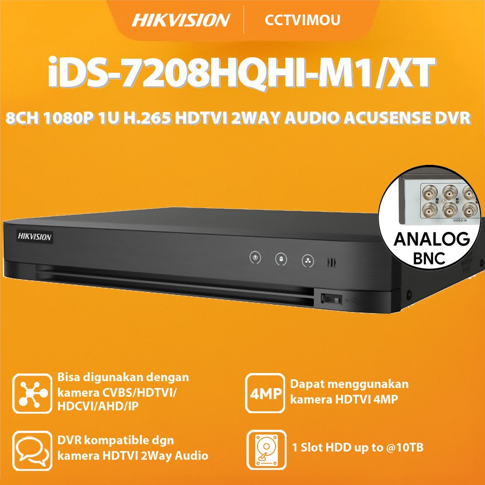 Hikvision IDS-7208HQHI-M1/XT 8 Channel DVR UAE